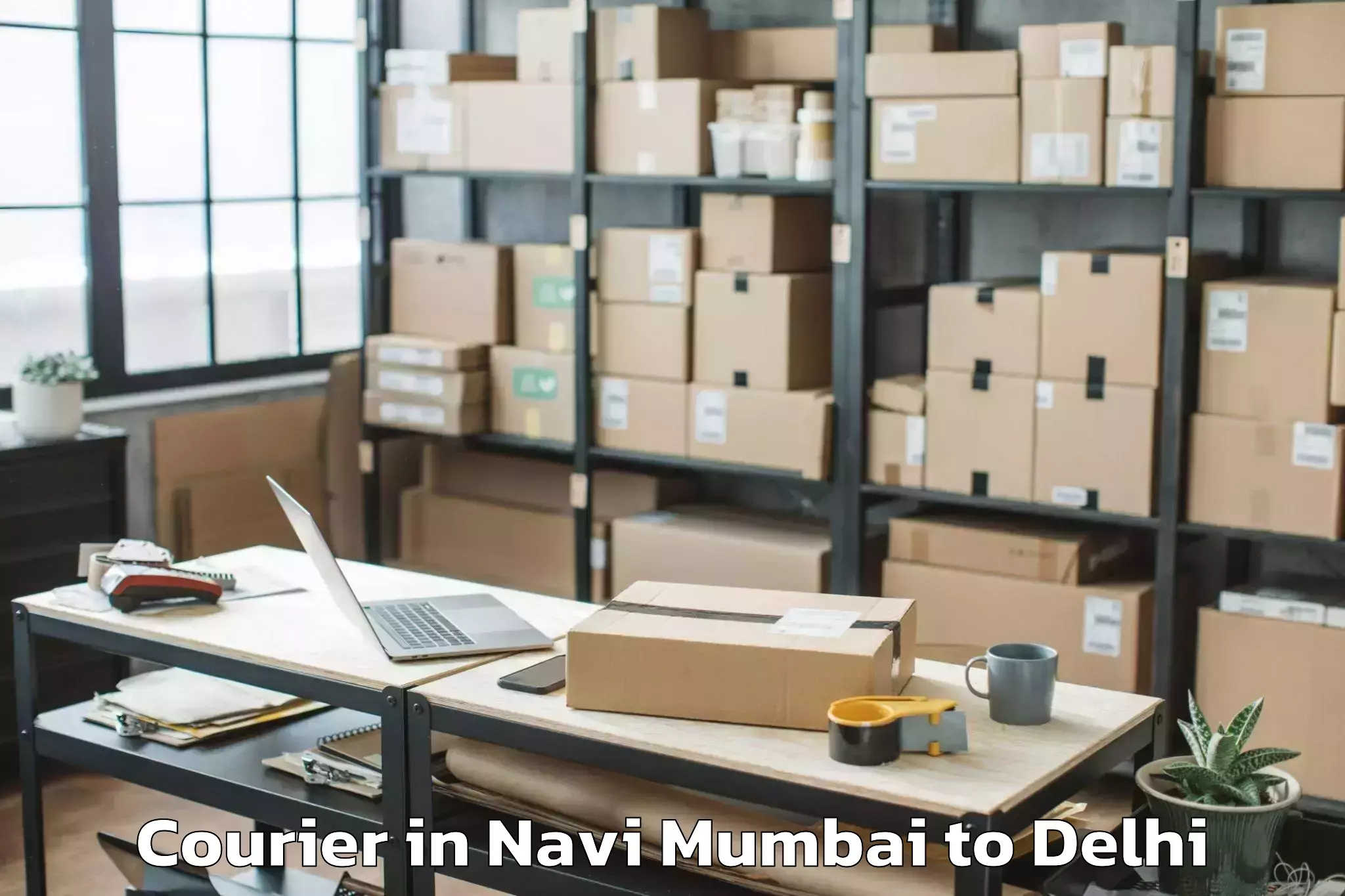 Top Navi Mumbai to Burari Courier Available